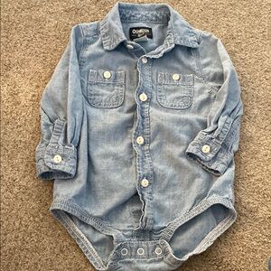 OshKosh B'gosh Baby Blue Denim Onesie